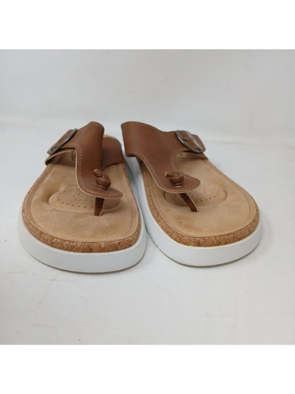 Izod Mens 7M Brown Memory Foam Sandals Adj Buckles Size 7M Casual Chanry #7-7 - Picture 10 of 11